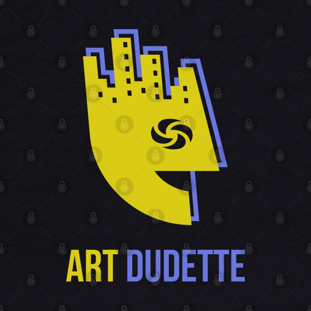 Art Dudette In Yellow And Blue by yourartdude